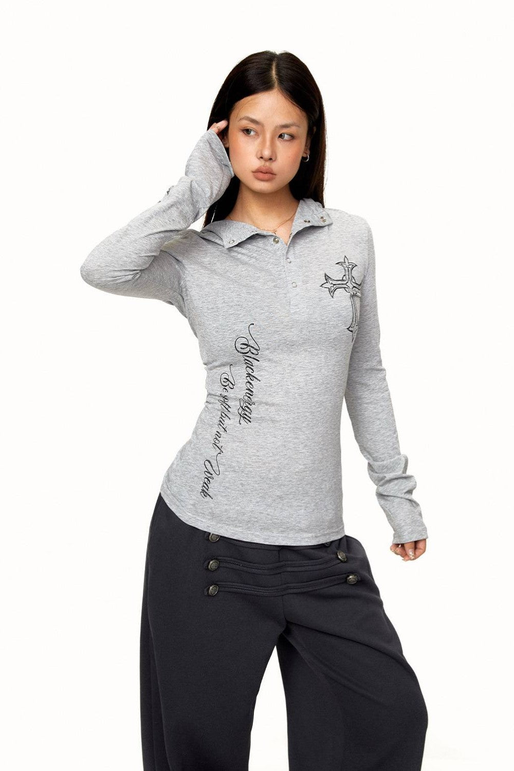 Kendall Gothic Cross Longsleeve