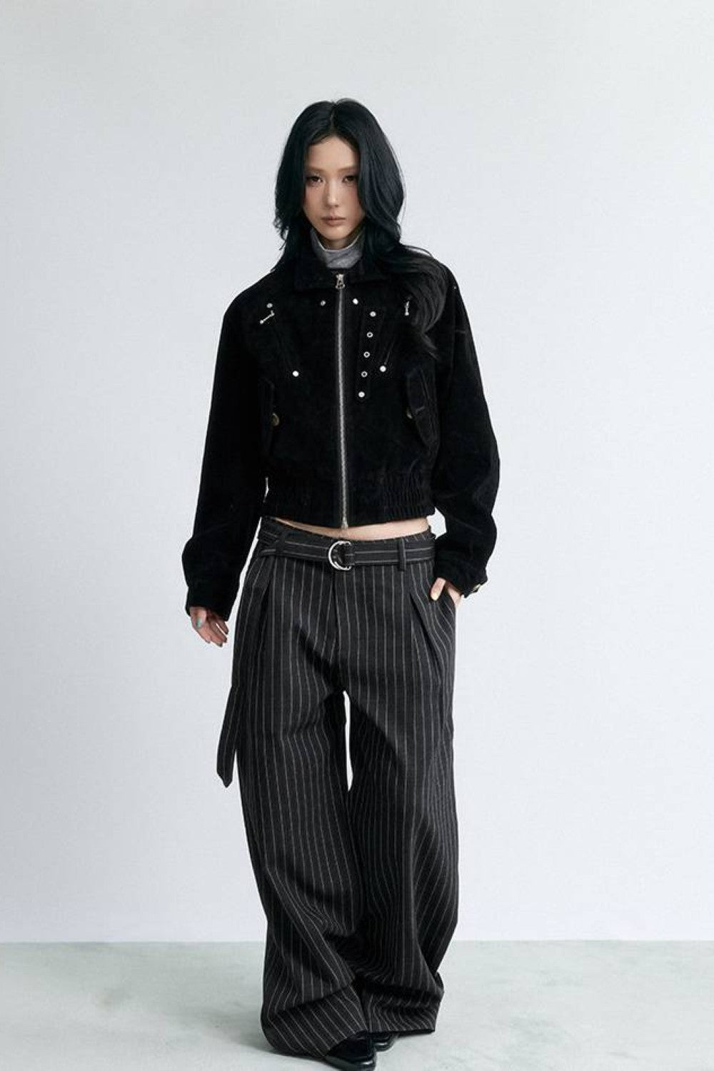 Studded Horizon Cropped Jacket