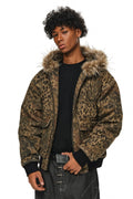 Leopard Camo Puffer Jacket