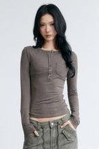 Soft Focus Henley Top