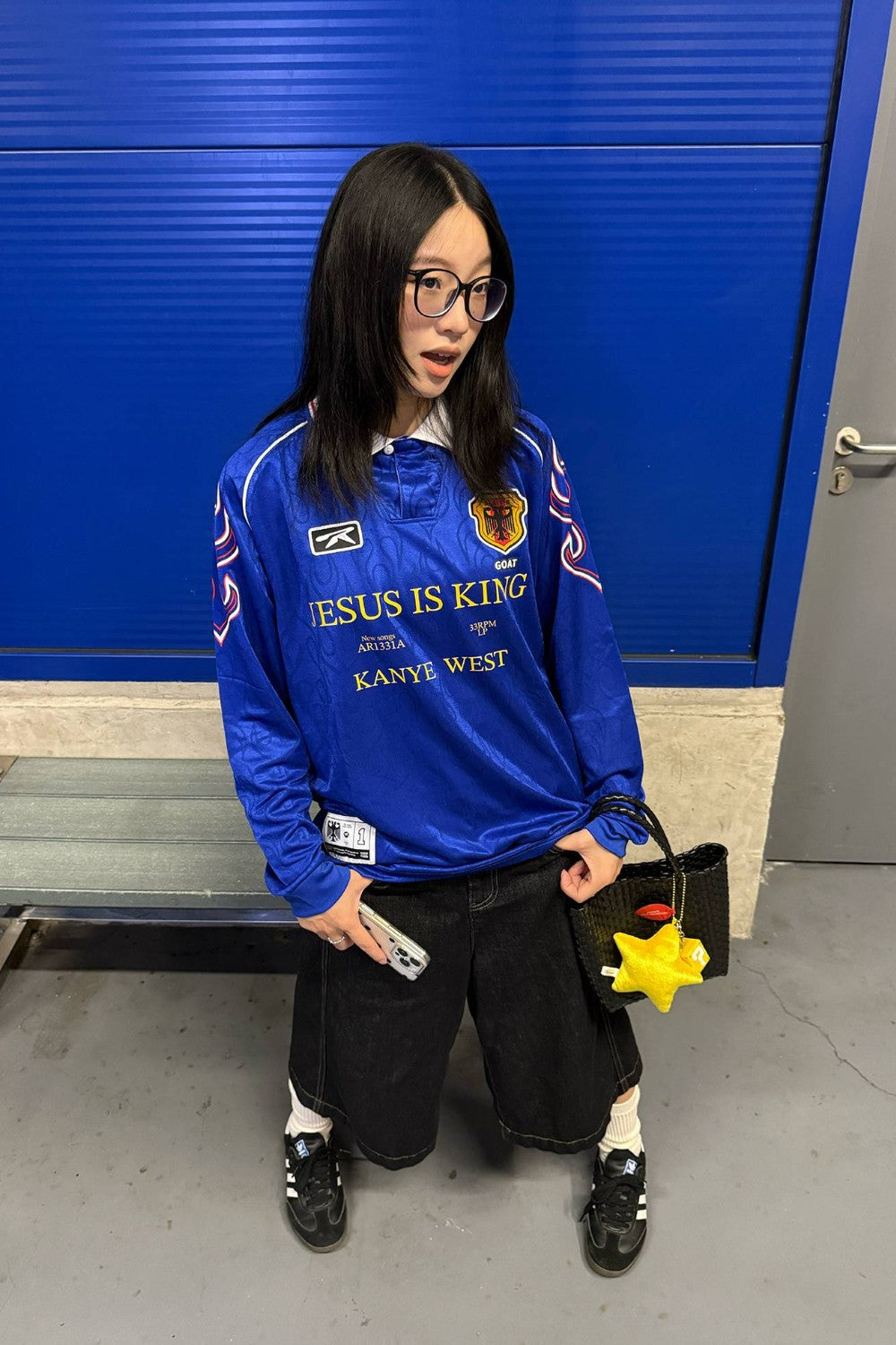 Royal Blue Kanye Longsleeve