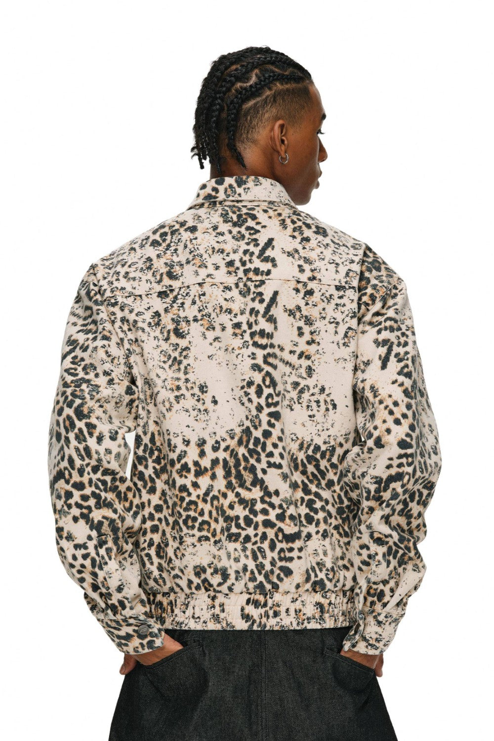 Retro Leopard Workwear Jacket