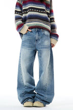 Blue Divide Wide Jeans