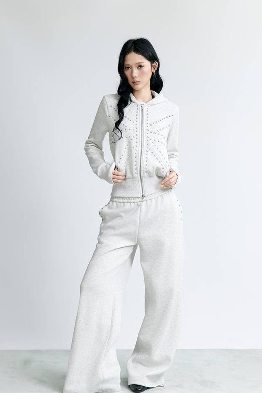 Chrome Saint Cropped Hoodie