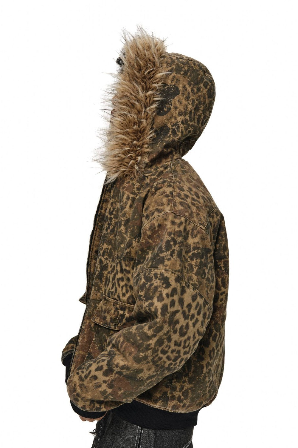 Leopard Camo Puffer Jacket