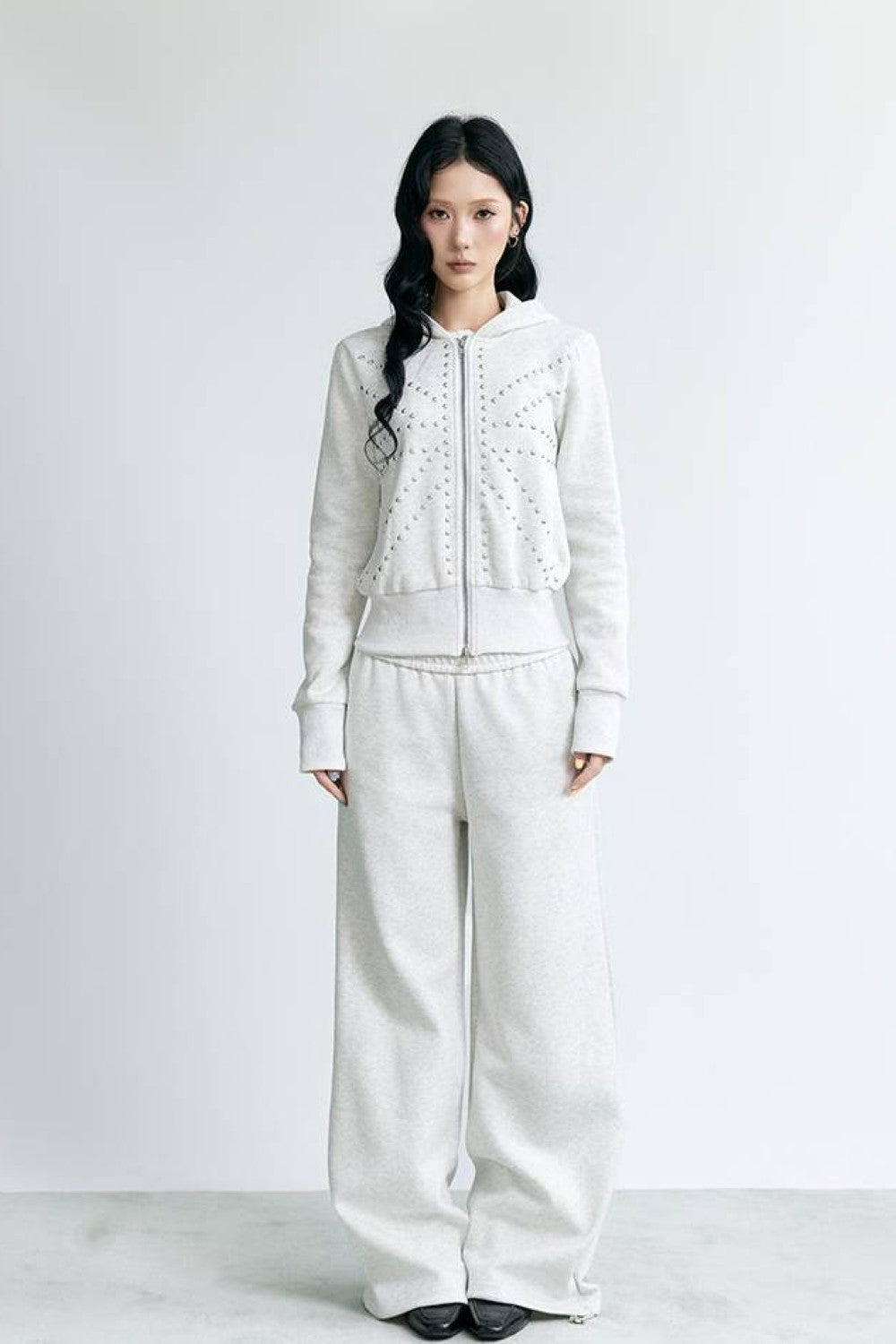 Chrome Saint Cropped Hoodie
