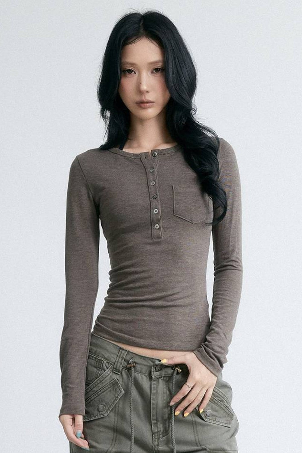 Soft Focus Henley Top