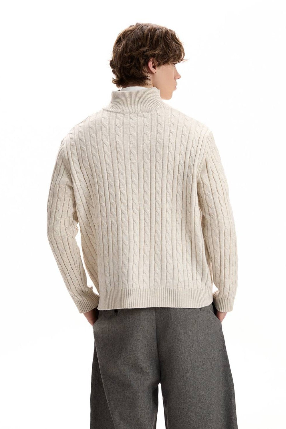 Calvin Mock Neck Sweater