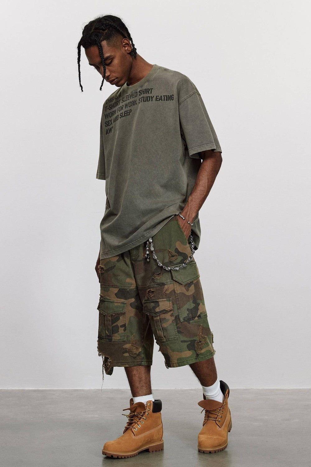 Jace Camo Cargo Jorts