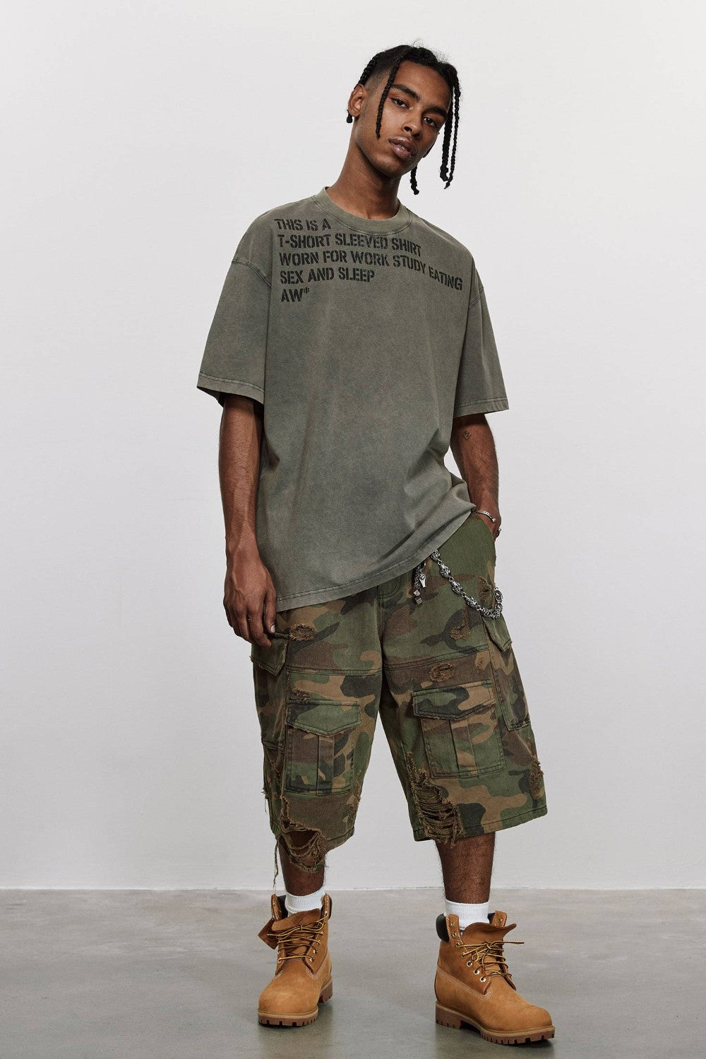 Jace Camo Cargo Jorts