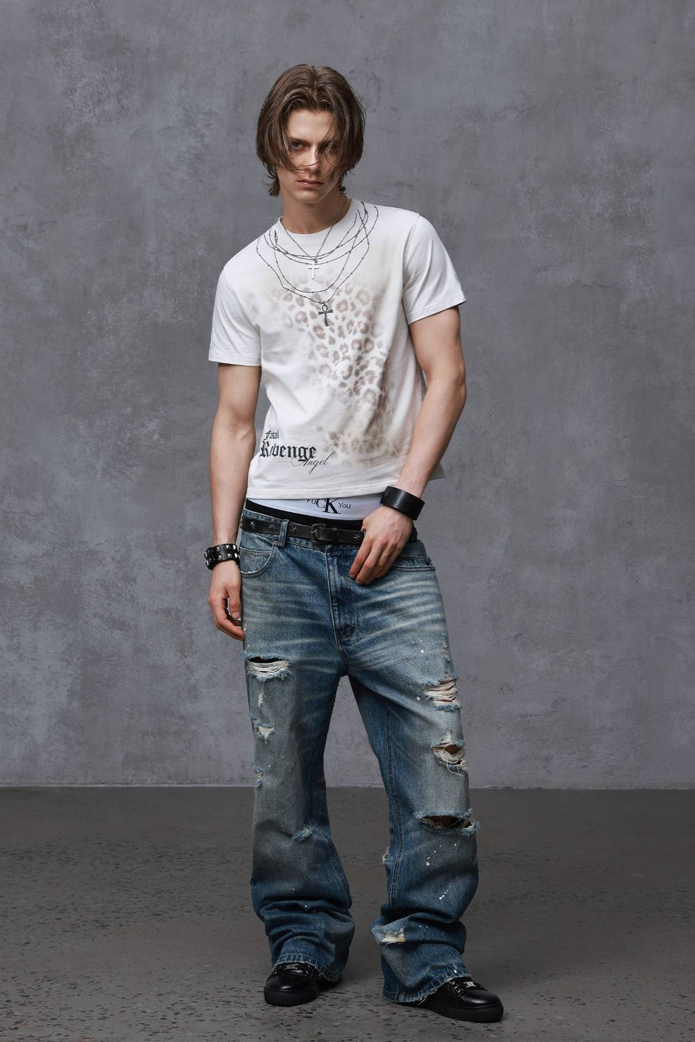 Dante Leopard Necklace Tee