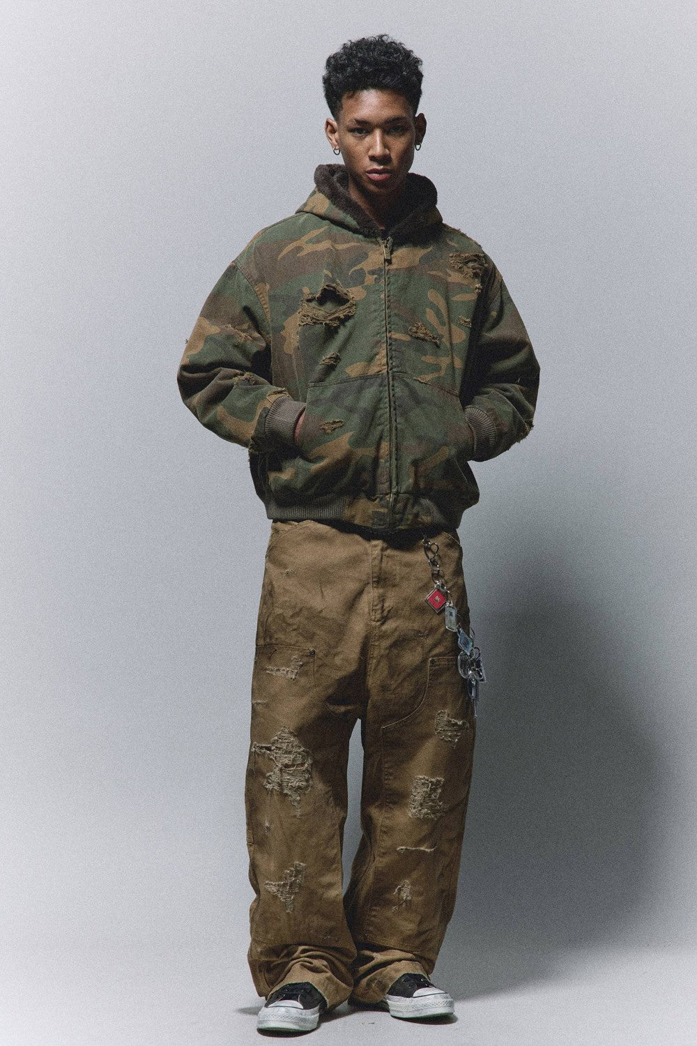 Ryder Camo Hooded Jacket