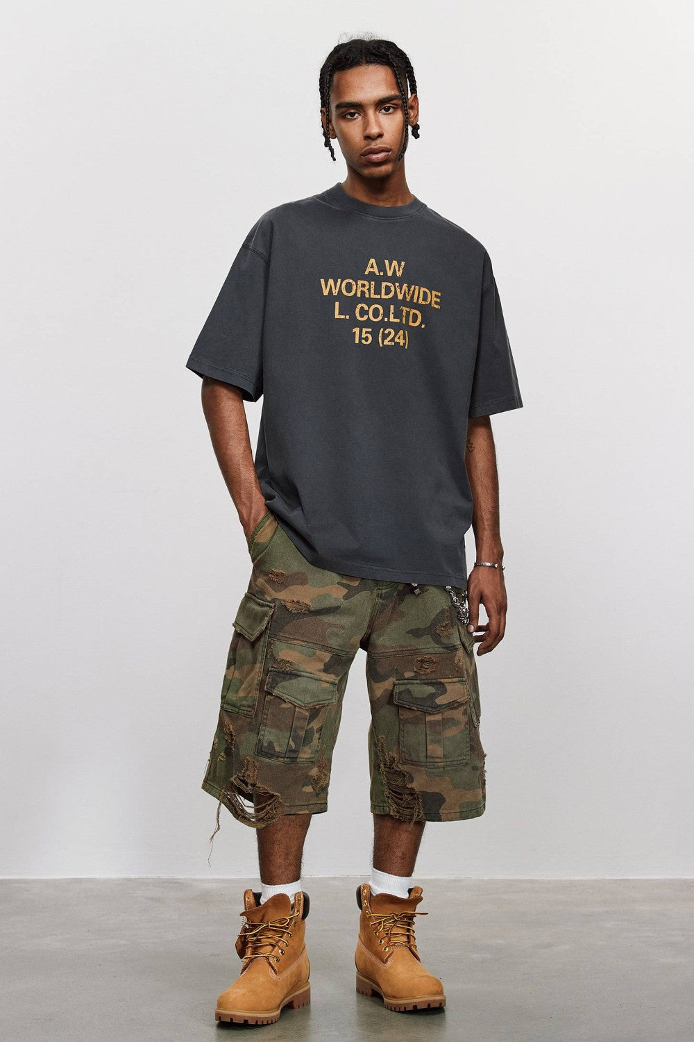Jace Camo Cargo Jorts