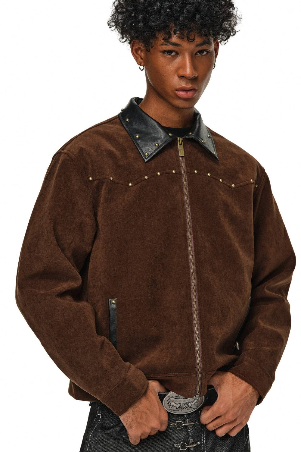 Western Studded Suede Jacket