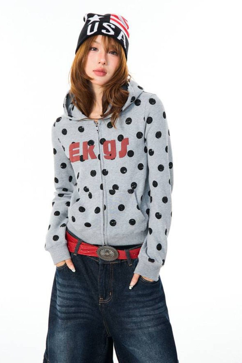 Retro Signal Polka Jacket