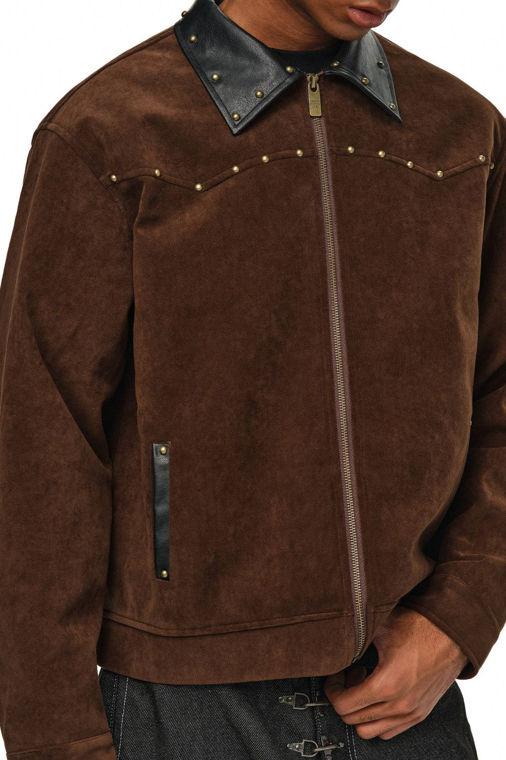Western Studded Suede Jacket