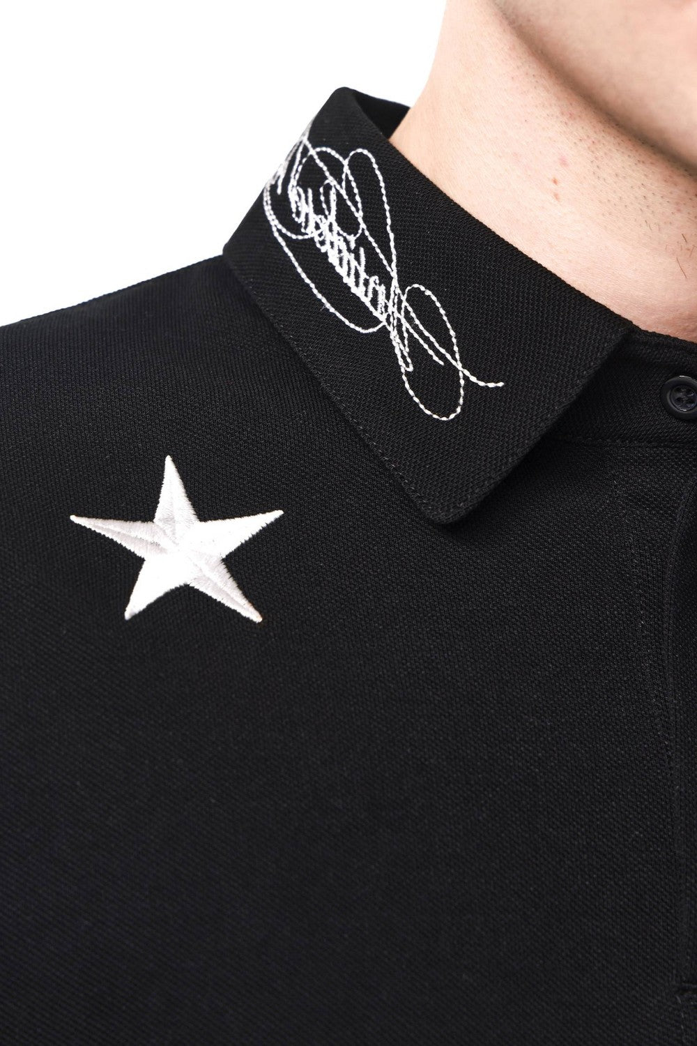 Embroidered Star Polo Shirt