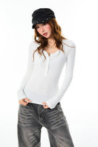 Everyday Darling Button Top