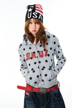 Retro Signal Polka Jacket