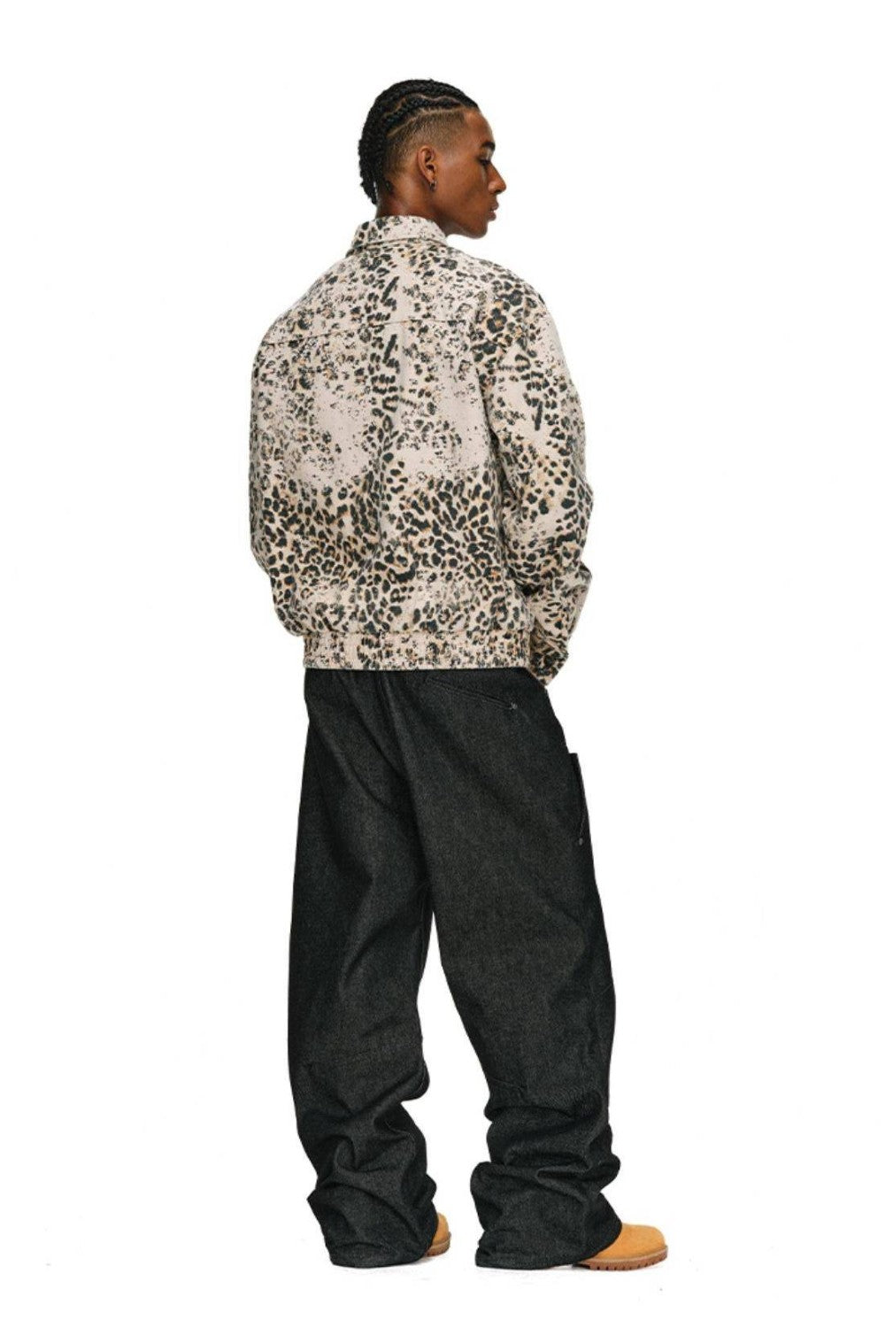 Retro Leopard Workwear Jacket