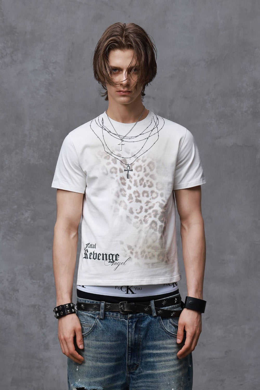 Dante Leopard Necklace Tee
