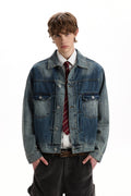 Retro Washed Denim Jacket