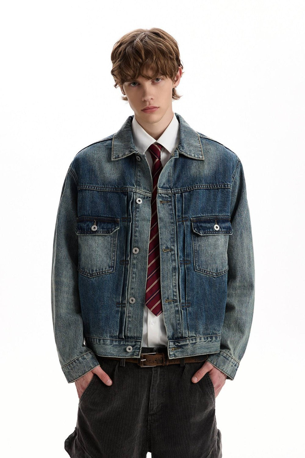 Retro Washed Denim Jacket