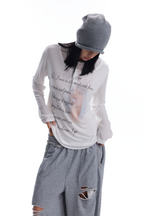 Quinn Poem Print Top