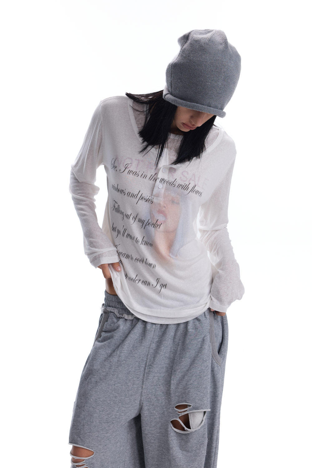 Quinn Poem Print Top