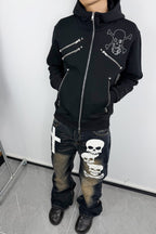 Chrome Skull Hooded Jacket