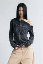 Distressed Union Slim Jacket