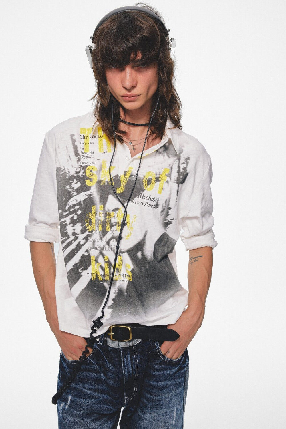 Faded Vision Graphic Polo