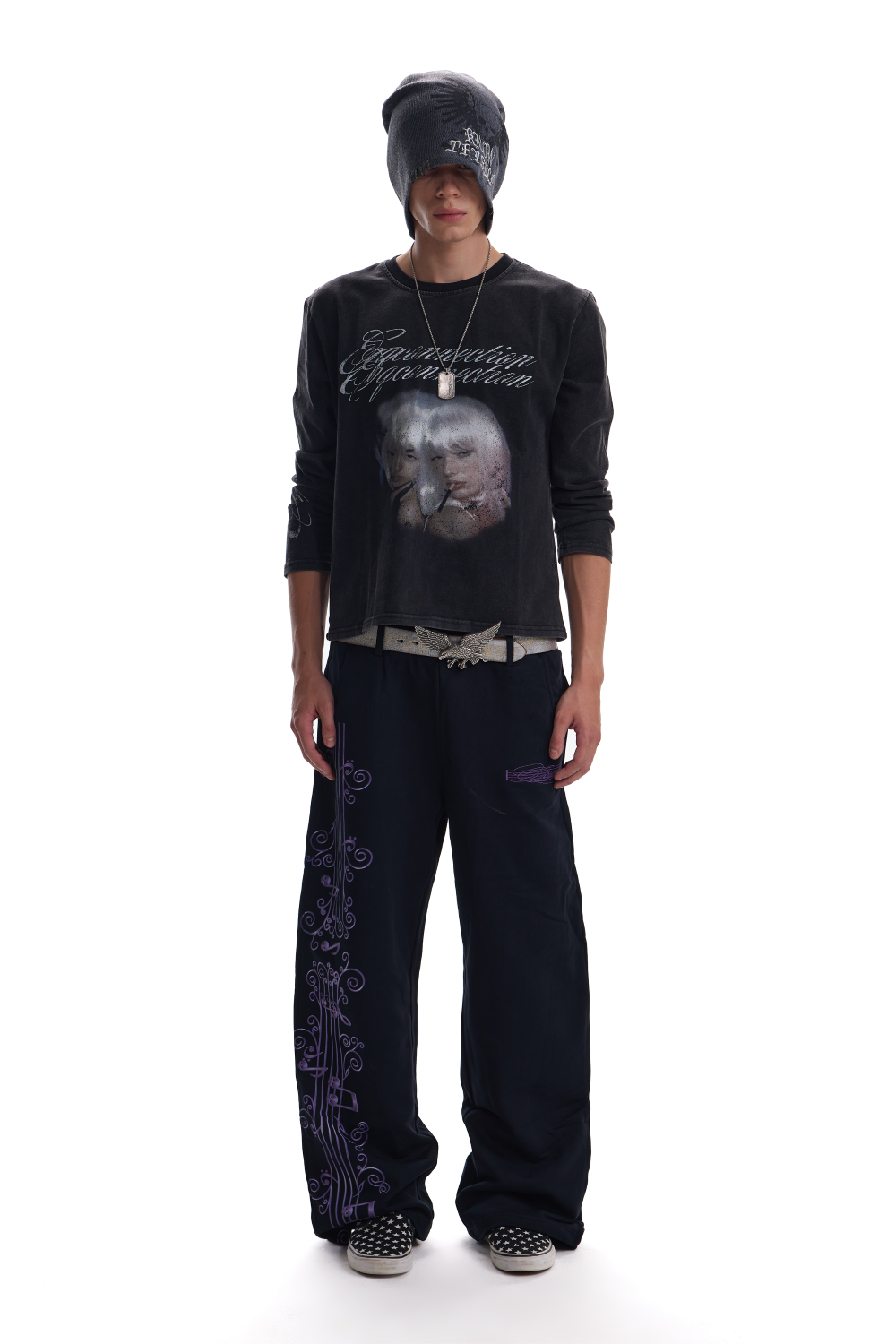 Purple Melody Baggy Sweatpants