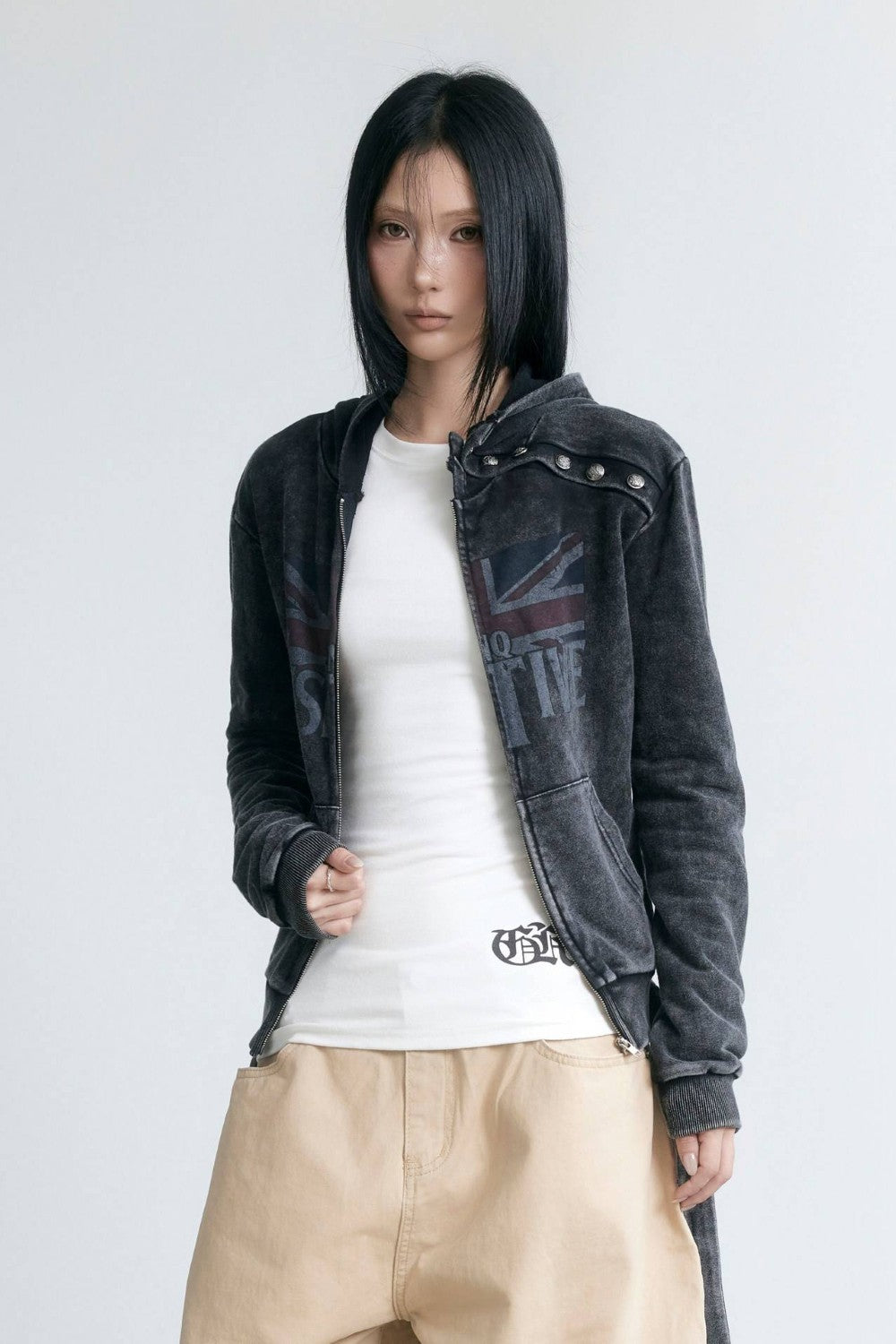 Distressed Union Slim Jacket