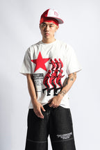 Crimson Rhythm Graphic Tee