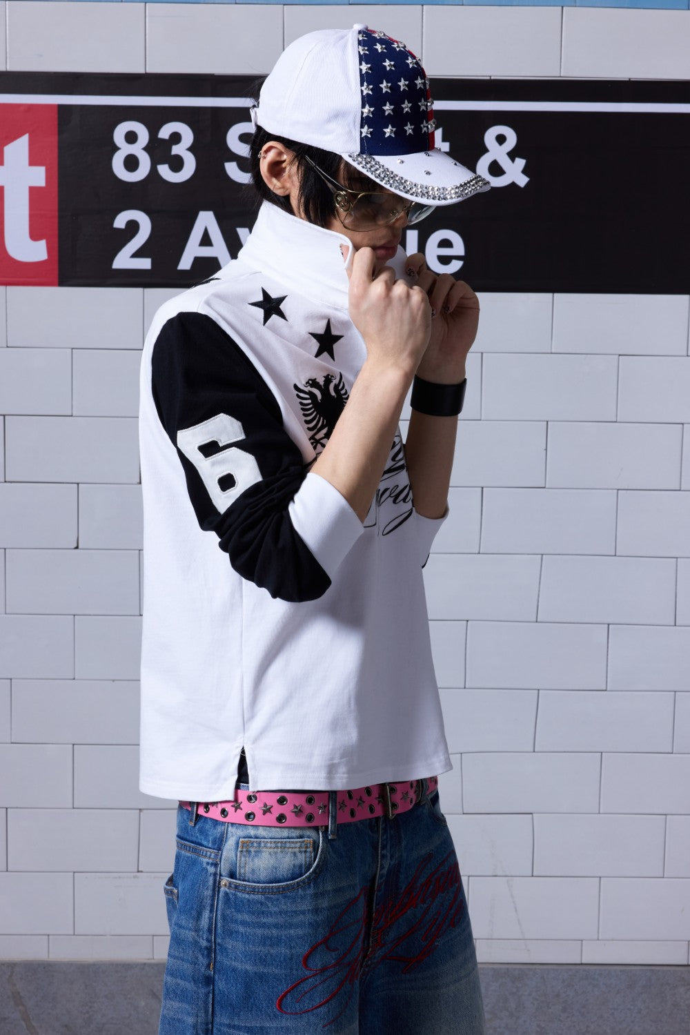 Raglan Crest Logo Longsleeve