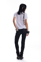 Cross Crystal V-Neck Shirt