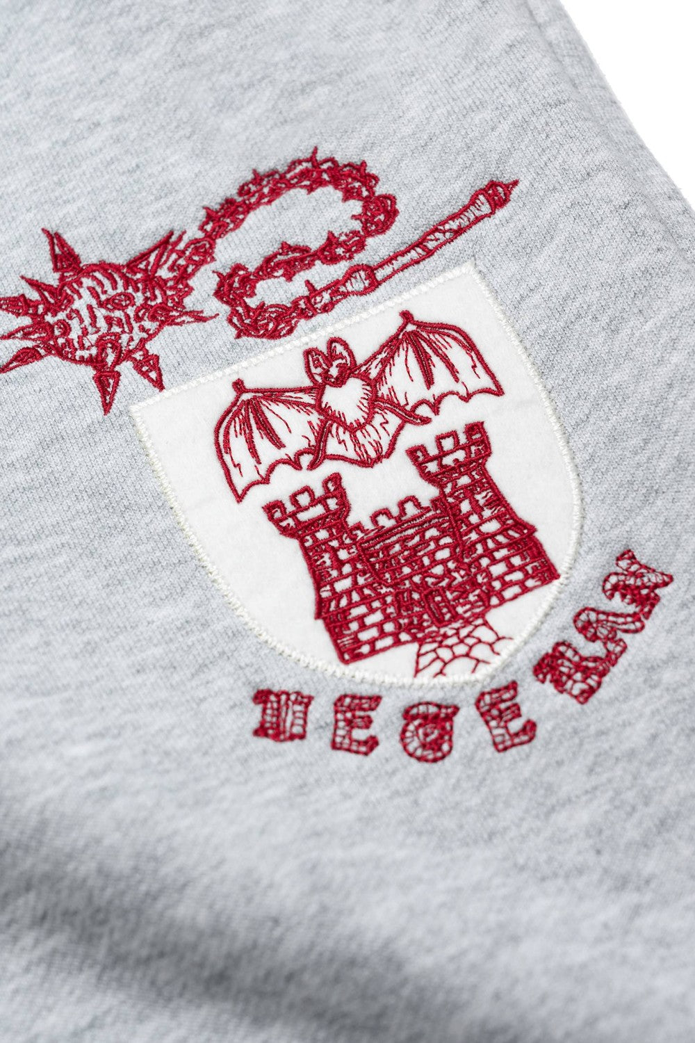 Bat Castle Embroidered Sweatpants