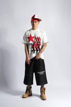 Crimson Rhythm Graphic Tee