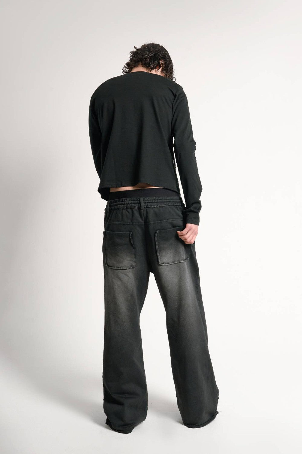 Faded Studded Baggy Sweatpants