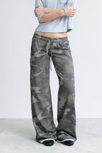 Low-Rise Camo Sweatpants