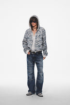 Static Zebra Hooded Jacket