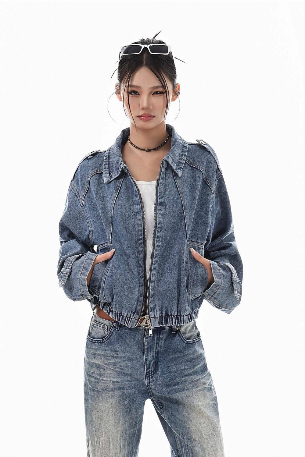 Washed Blue Denim Jacket
