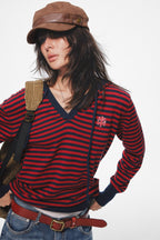Redline Retro Striped Hoodie