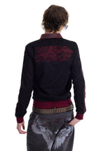 Embroidered Panther Suede Jacket