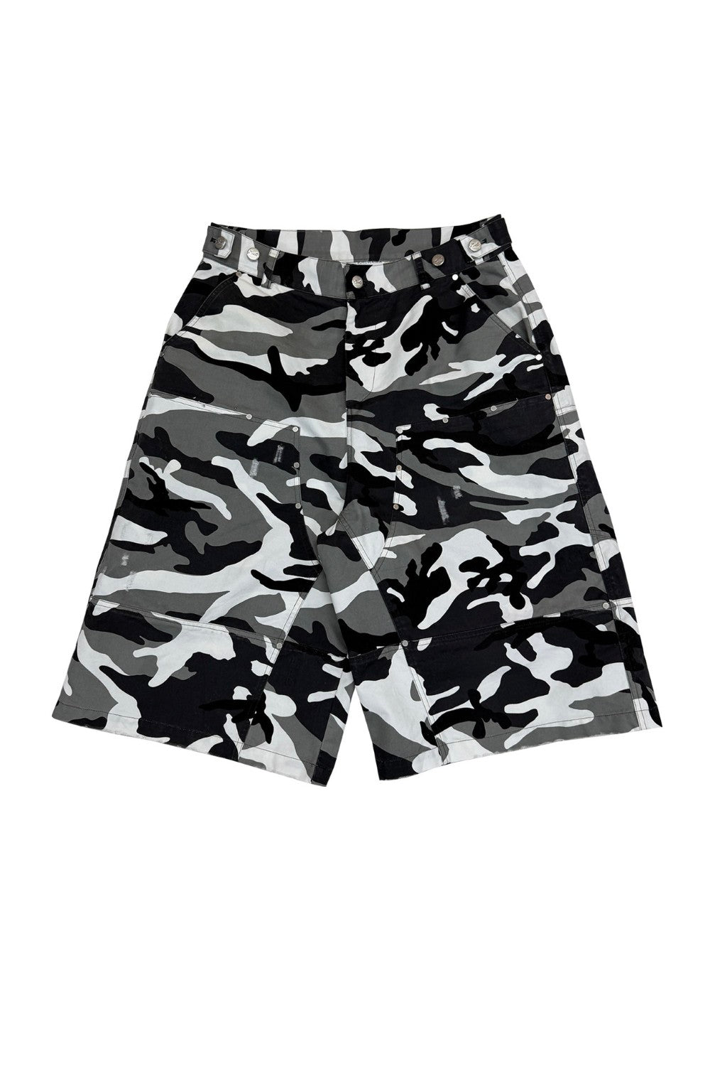 Monochrome Camo Jorts