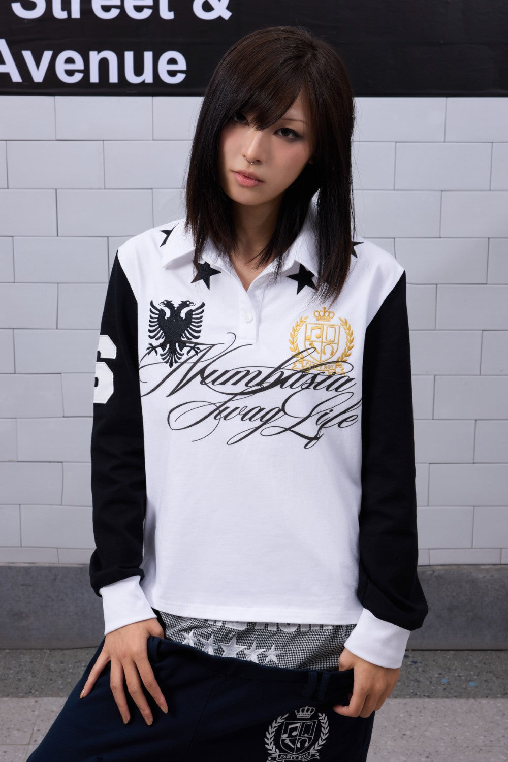 Raglan Crest Logo Longsleeve
