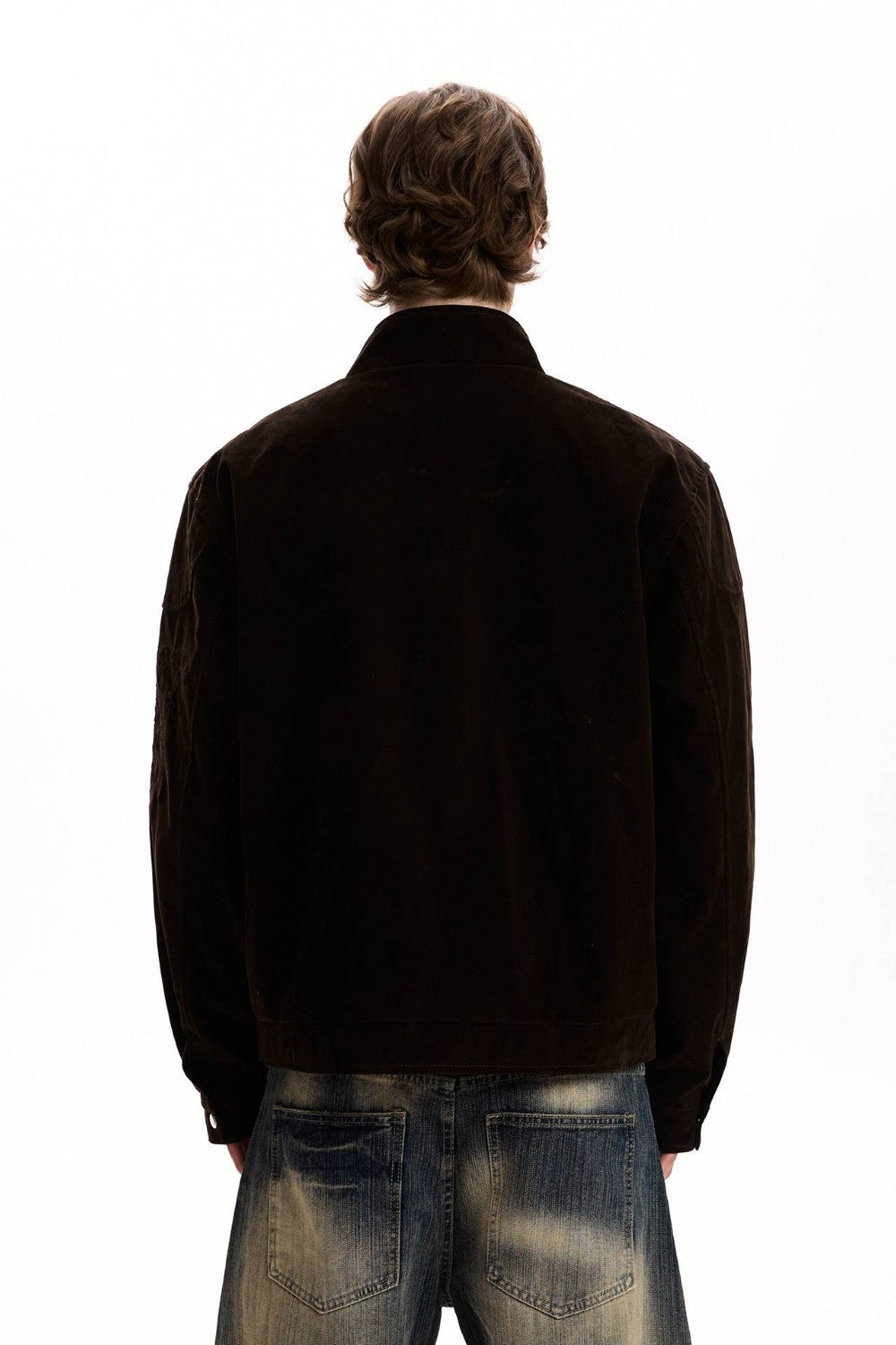 Dragon Embroidered Suede Jacket