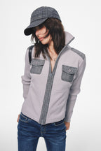Silver Officer Knit Cardigan