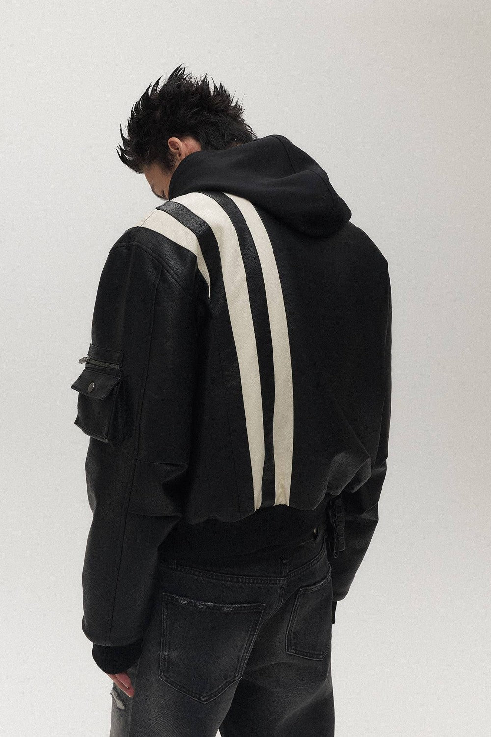 Ryo Striped Bomber Jacket